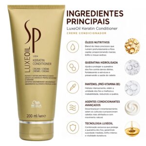 Condicionador Wella Professionals Sp Luxe Oil Keratin 200ml - Imagen 3