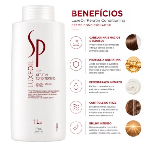 Alternative view of Condicionador Wella Professionals Sp Luxe Oil Keratin 1000ml