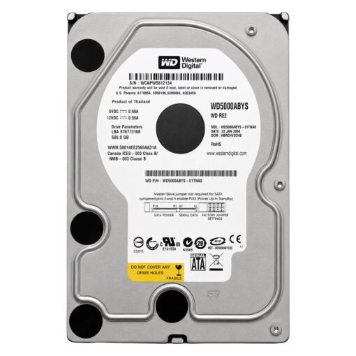 HD Western Digital RE2 Pull 500GB 3.5" SATA 2 7200RPM - WD5000ABYS