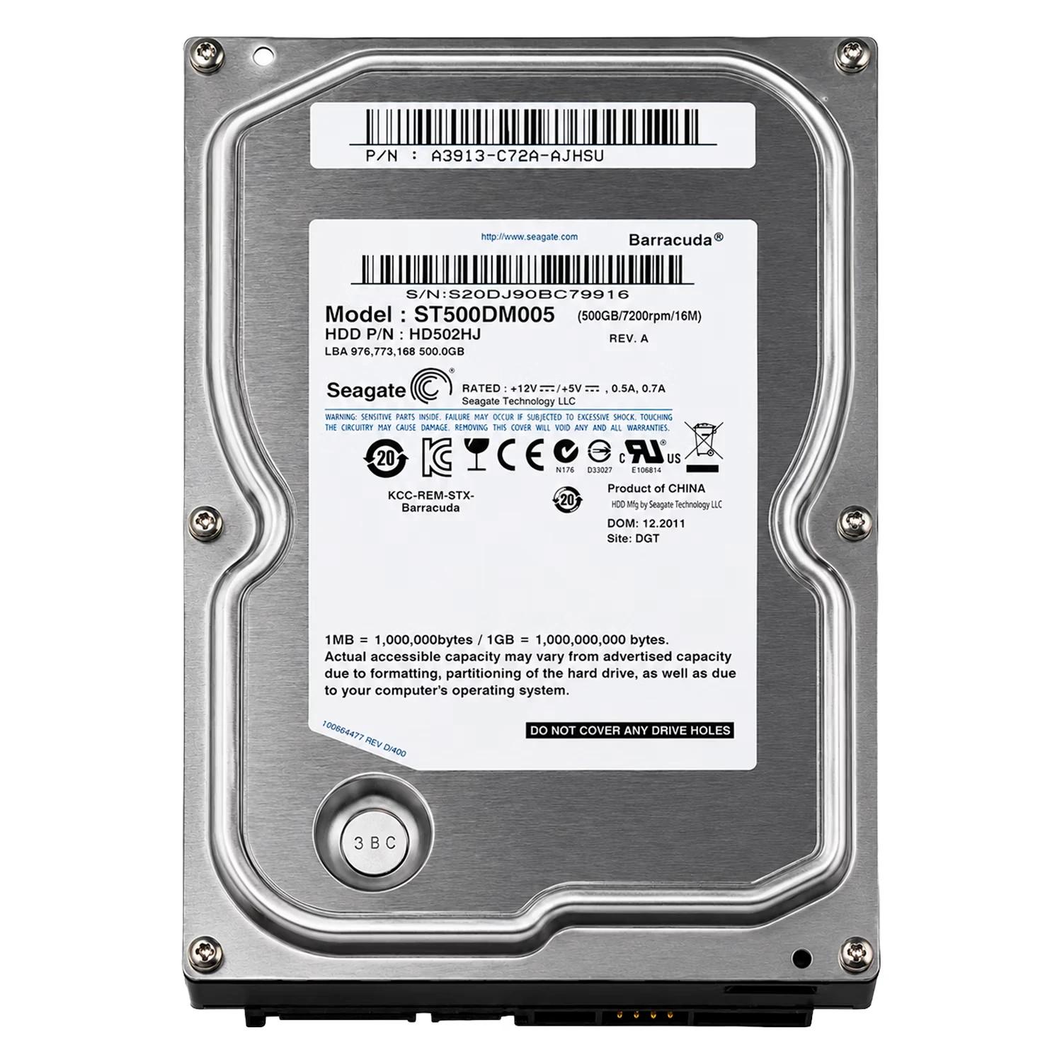 Hd Pull Sata3 500gb Seagate St500dm005 3.5" 16mb 7200rpm