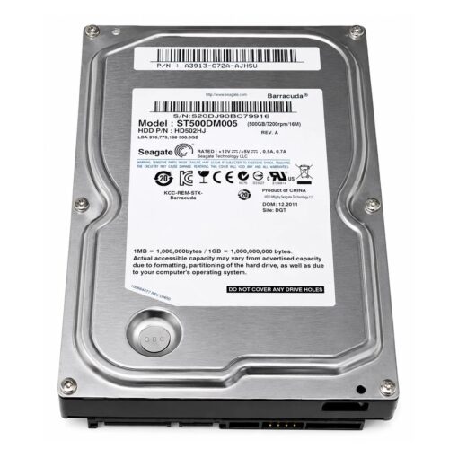Alternative view of Hd Pull Sata3 500gb Seagate St500dm005 3.5" 16mb 7200rpm