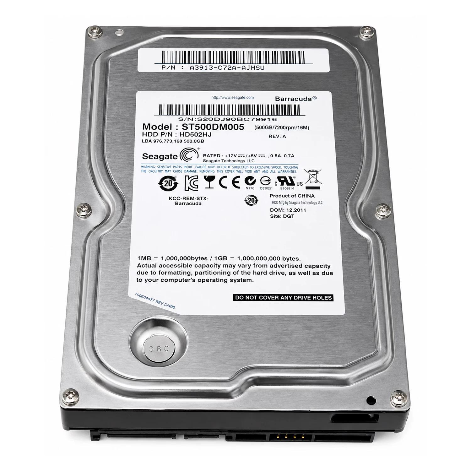 Hd Pull Sata3 500gb Seagate St500dm005 3.5" 16mb 7200rpm - Imagen 2
