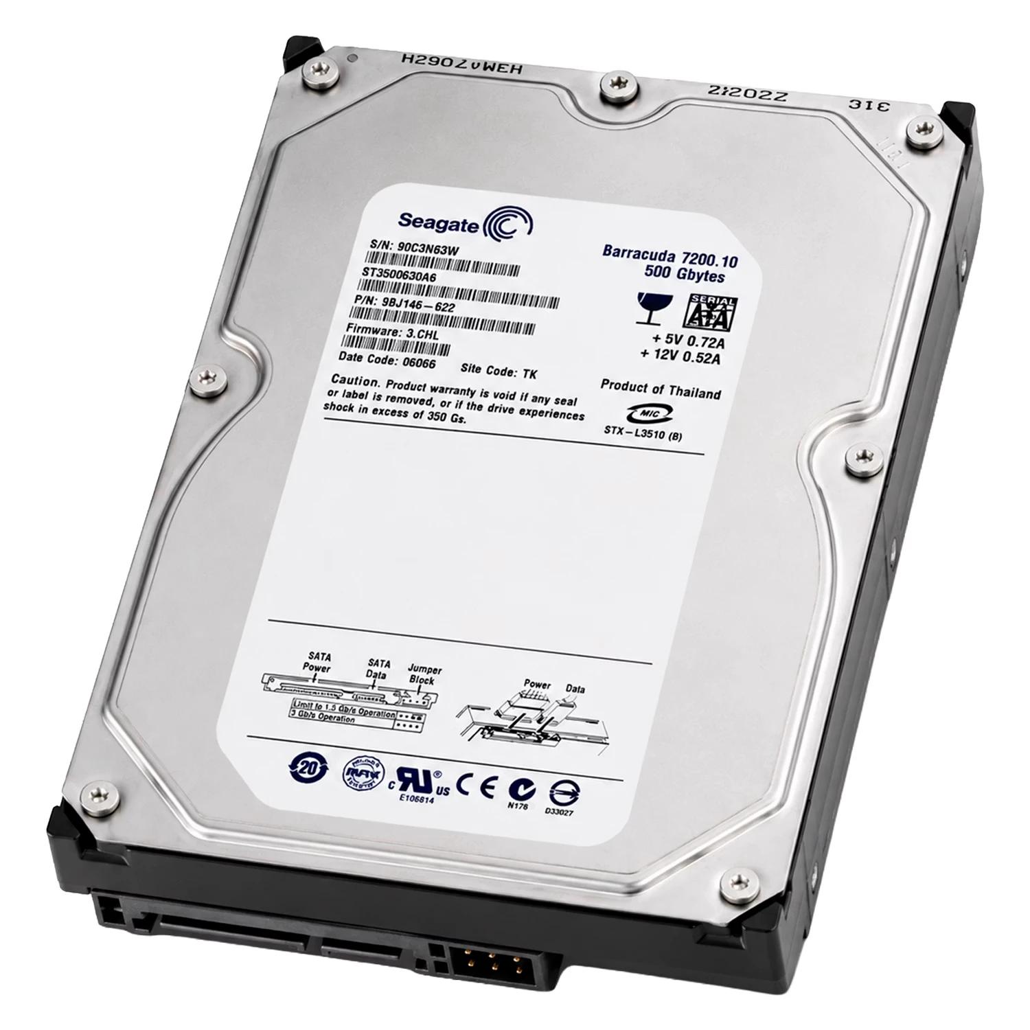 Hd Seagate Barracuda Pull 500gb 3.5" Sata 2 7200rpm - St3500630as - Imagen 2