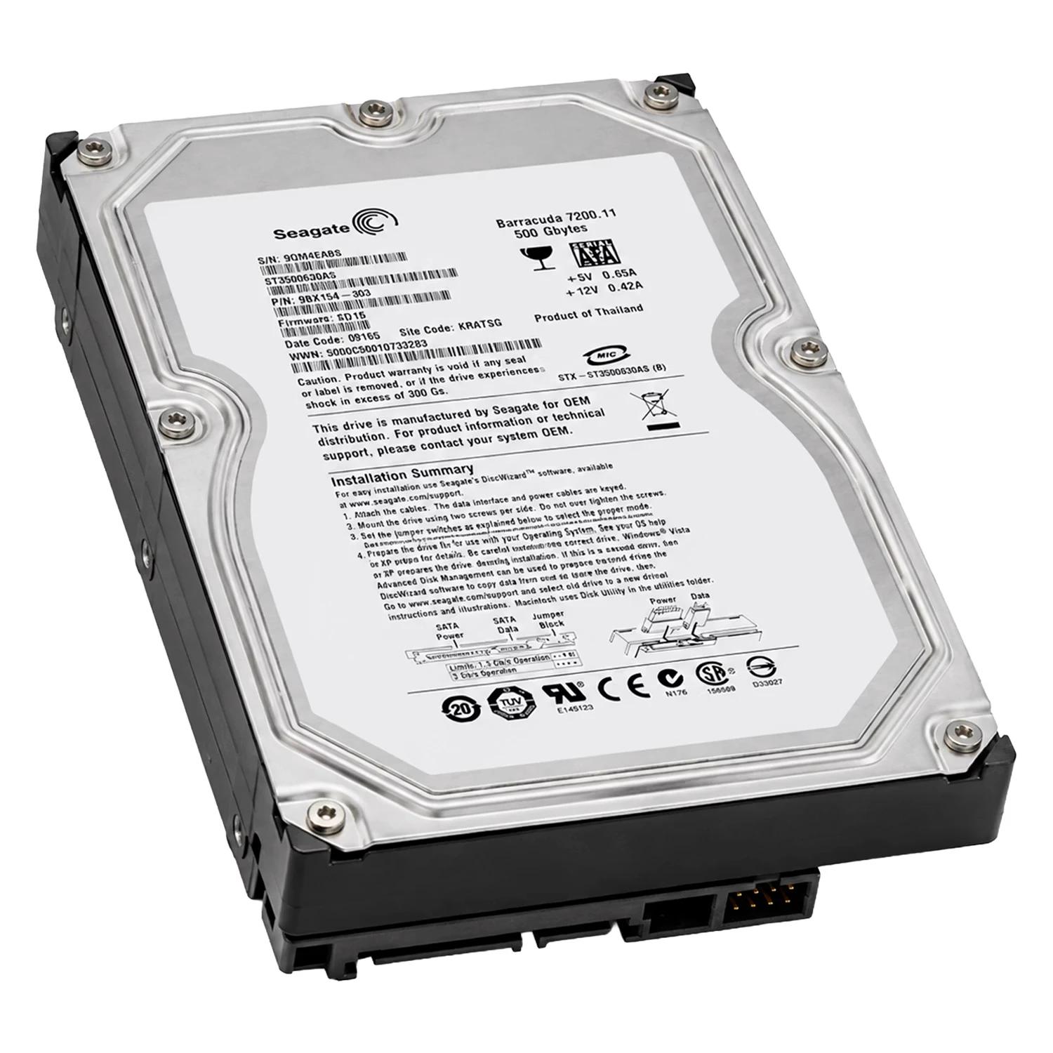 Hd Seagate Barracuda Pull 500gb 3.5" Sata 2 7200rpm - St3500320as - Imagen 2