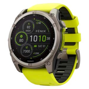 Smartwatch Garmin Fénix 8 Solar Sapphire 010-02907-21 51mm - Titanio Amarillo
