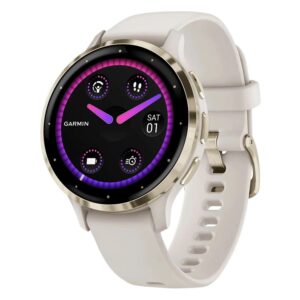 Smartwatch Garmin Venu 3S 010-02785-04 41mm - Blanco Dorado