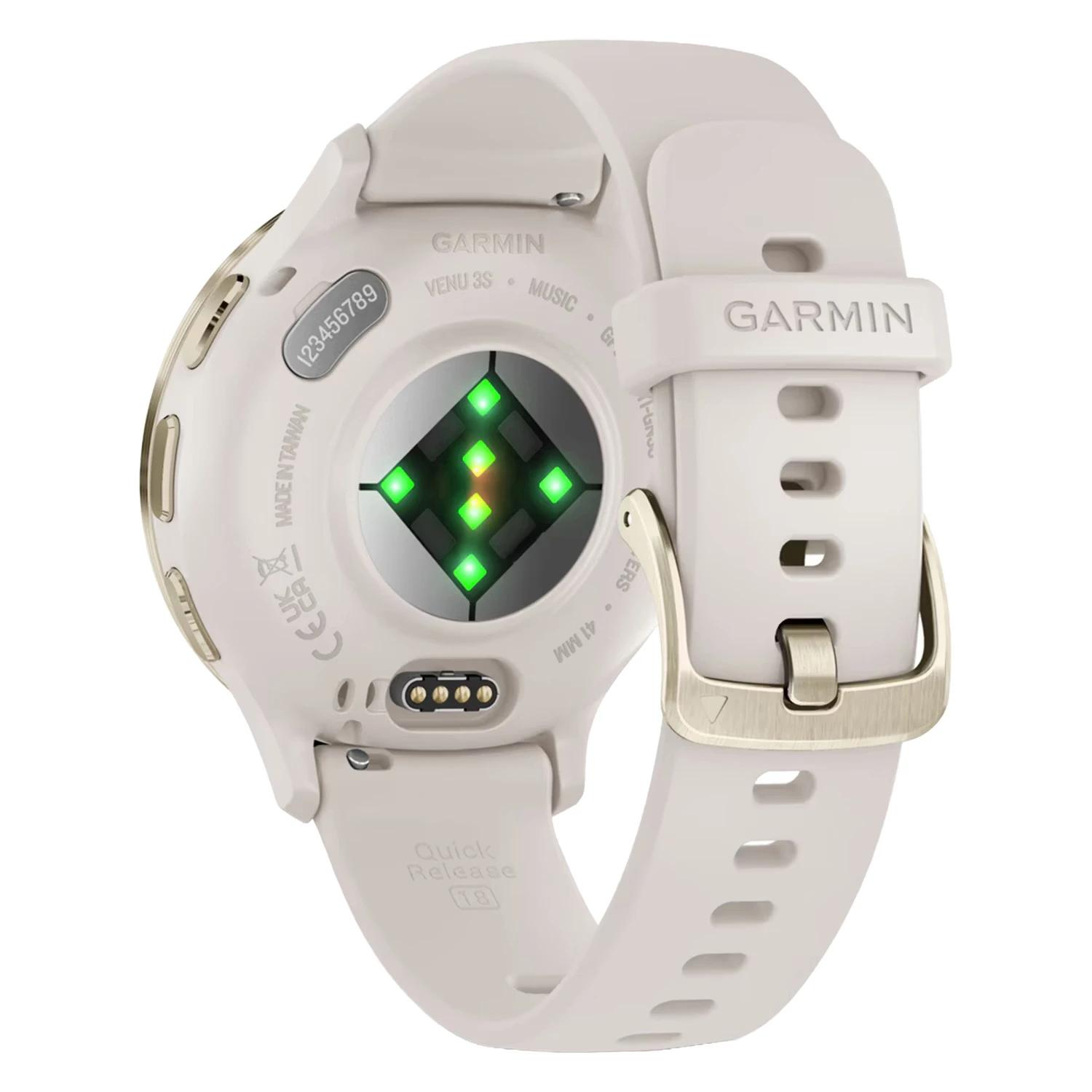 Smartwatch Garmin Venu 3S 010-02785-04 41mm - Blanco Dorado - Imagen 4