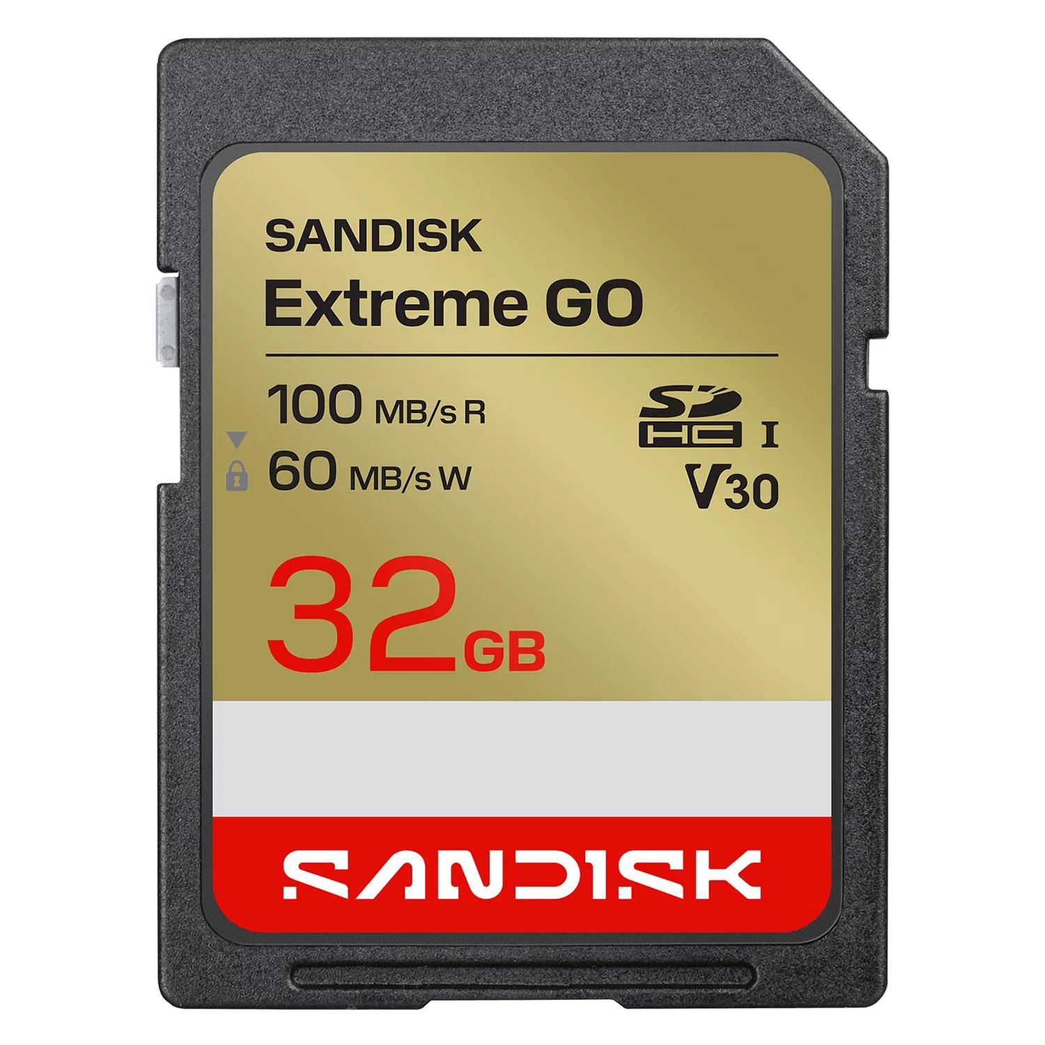 Tarjeta De Memoria SD SanDisk Extreme Go 32GB 100Mbs - SDSDXGN-032G-GNCIN