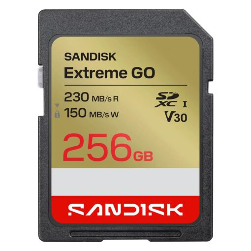 Tarjeta De Memoria SD SanDisk Extreme Go 256GB 230Mbs - SDSDXGN-256G-GNCIN