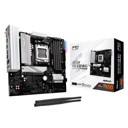 Placa Madre ASRock B650M Pro X3D WiFi DDR5 Socket AM5 Chipset AMD B650 Micro ATX