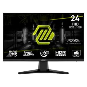 Monitor Gamer MSI MAG G242F 24" Full HD 200Hz IPS - Negro