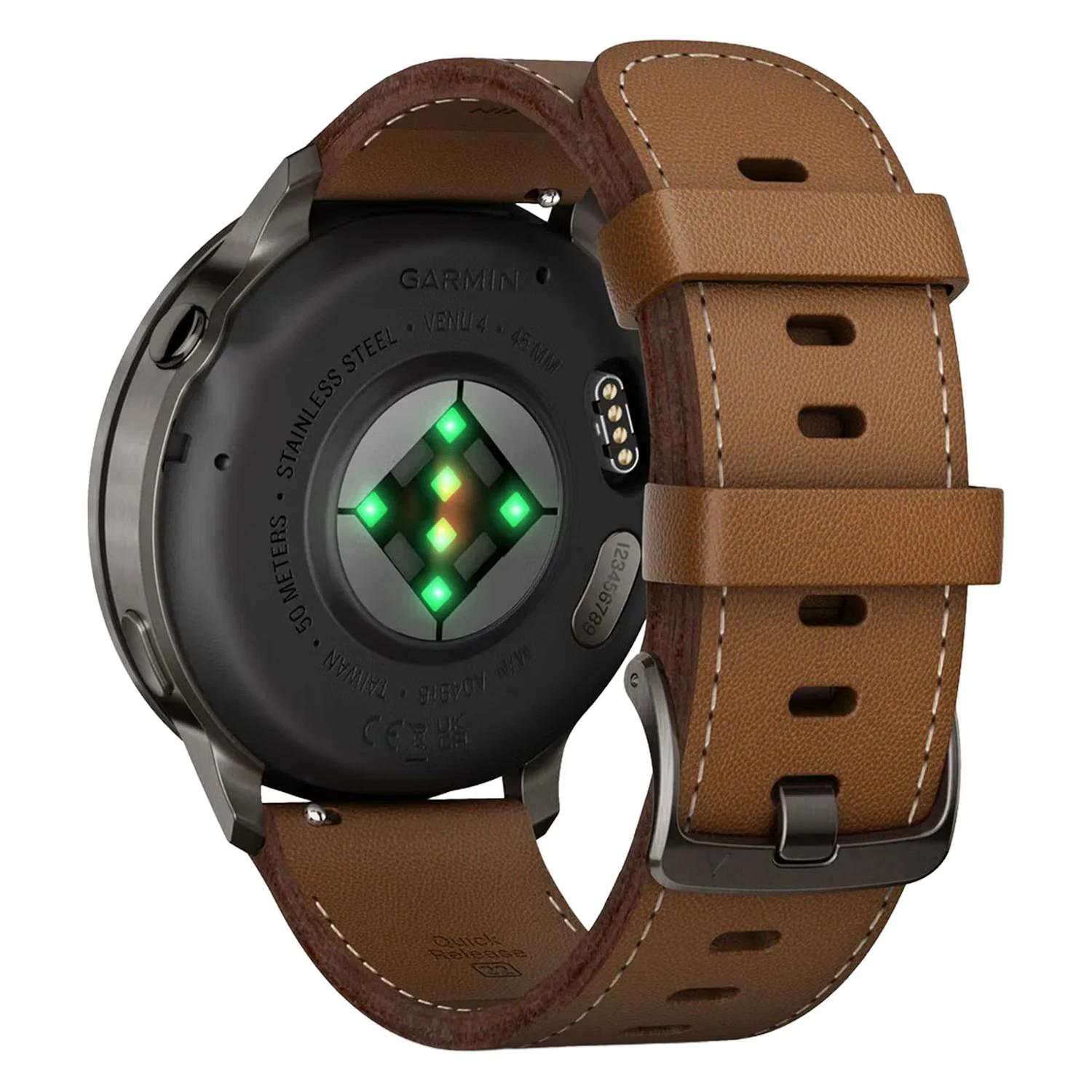 Smartwatch Garmin Venu 4 010-03014-03 45mm Plata - Marrón - Imagen 4