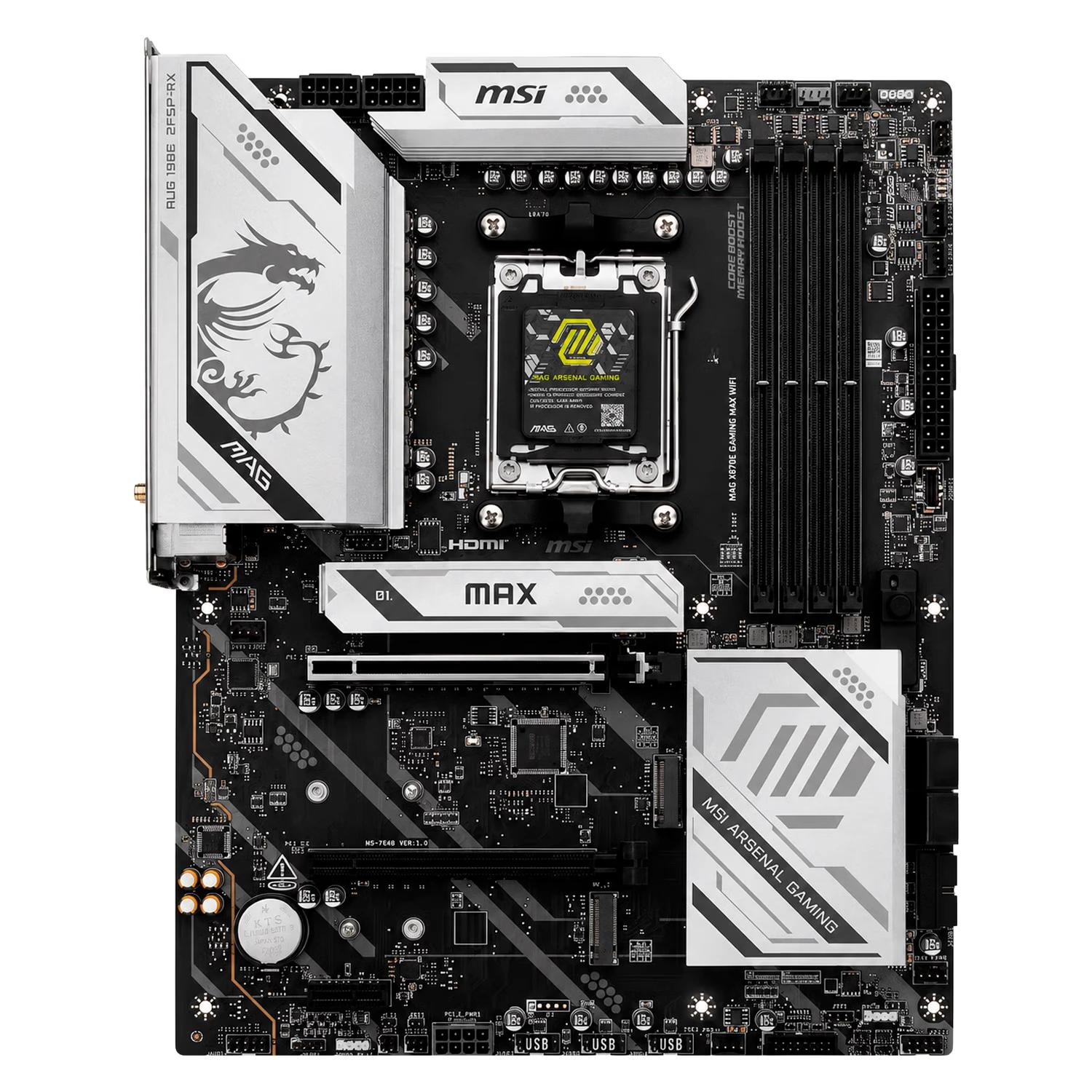 Placa Madre MSI X870E Gaming Max WiFi DDR5 Socket AM5 Chipset AMD X870E ATX - Imagen 3
