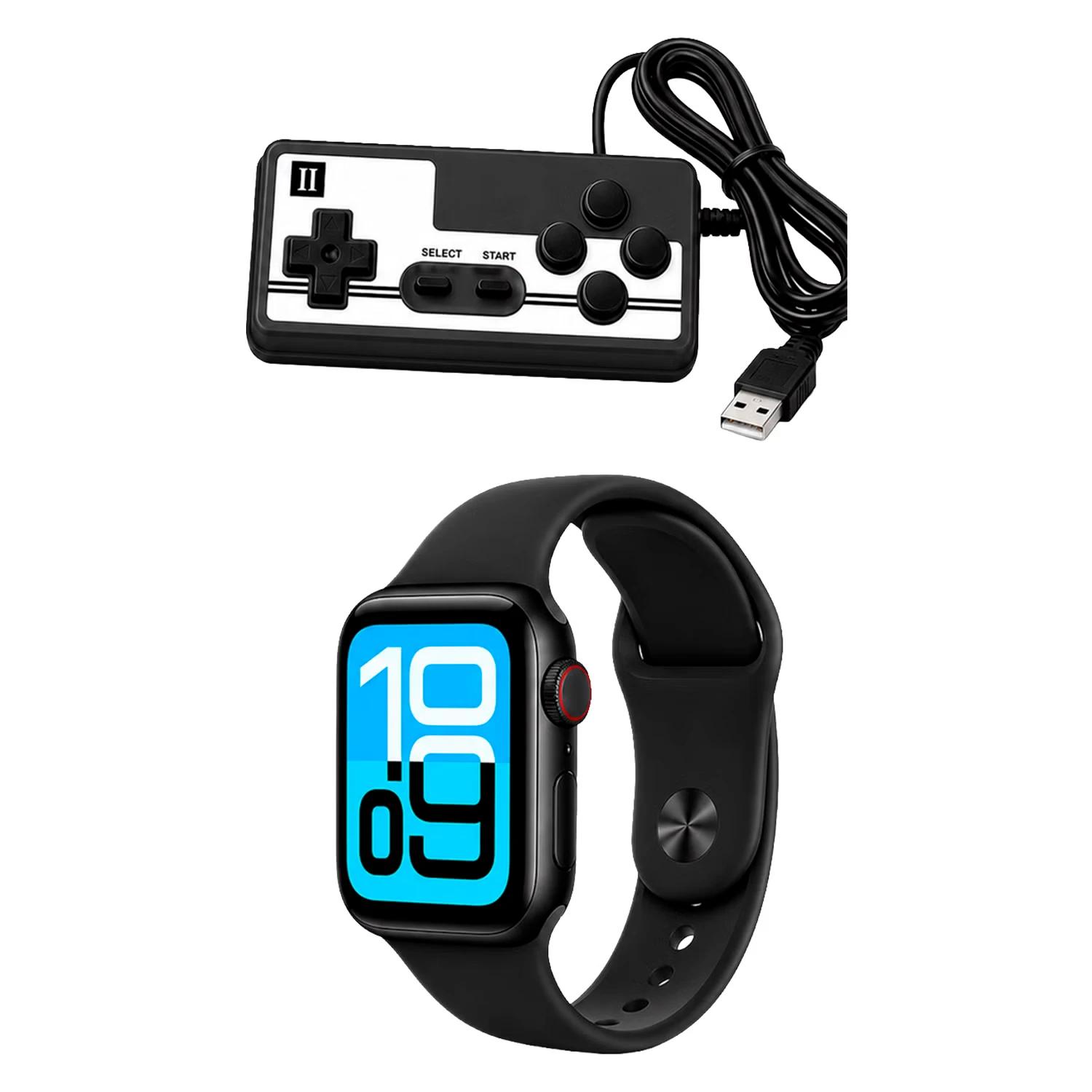 Kit Smartwatch K35 Mini 46mm + Auriculares + Consola Portátil - Negro - Imagen 3