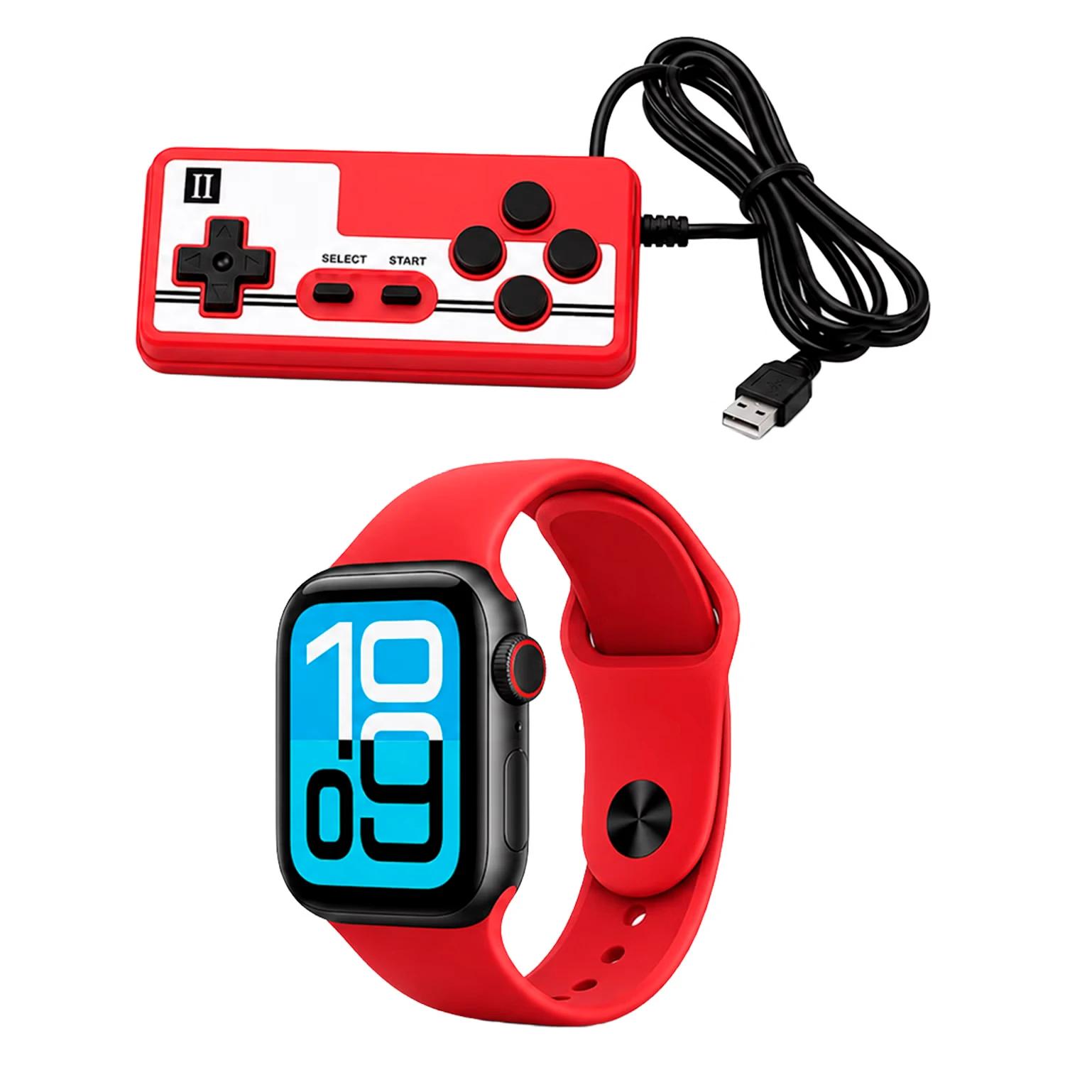 Kit Smartwatch K35 Mini 46mm + Fone de Ouvido + Console Portátil - Vermelho - Imagen 3