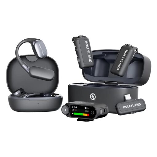 Micrófono Lapela Hollyland Lark Max 2 Ultimate Combo USB-C Inalámbrico Para Smartphone - Gris Espacial