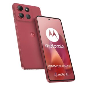 Smartphone Motorola Moto G86 Power 5G XT-2527-6 256GB 8GB RAM Single SIM eSIM Pantalla 6.67" - Rojo - Imagen 4