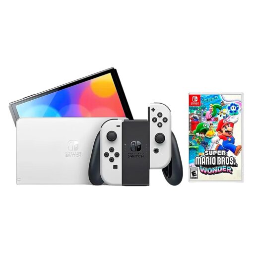 Console Nintendo Switch OLED Super Mario Bros. Wonder Bundle 64GB - Branco