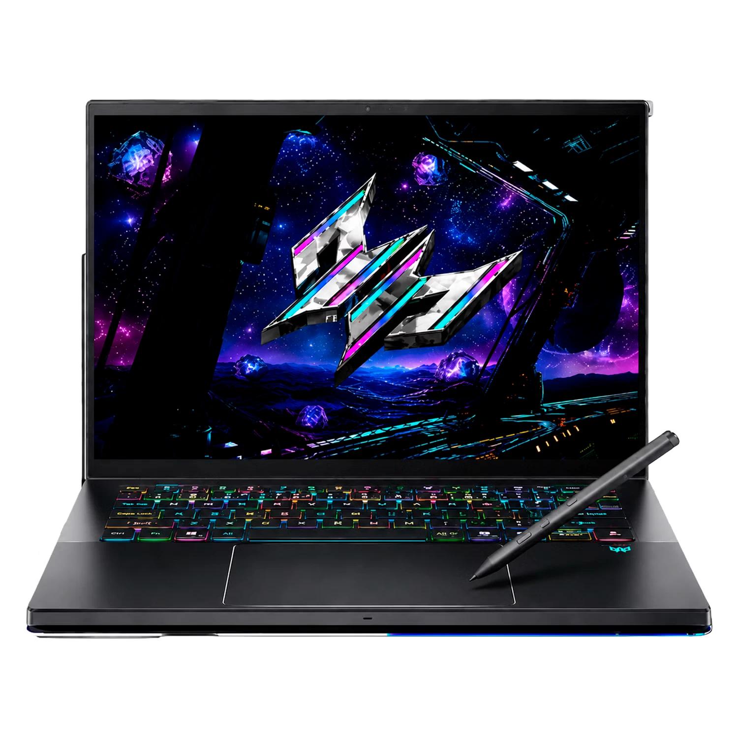 Notebook Gamer Acer Predator Triton 14 AI Intel Core Ultra 9-288V RTX 5070 32GB RAM 1TB SSD Tela 14" WQXGA+ OLED Windows 11 Inglês Preto - PT14-52T-972D
