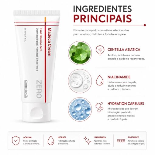Alternative view of Creme Facial Centellian24 Madeca Cream Time Reverse Zero 80ml