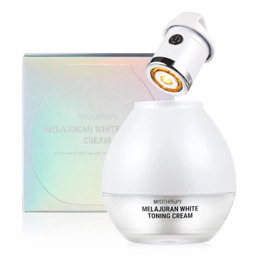 Creme Facial Meditherapy Melajuran White Toning Cream 50ml + Device