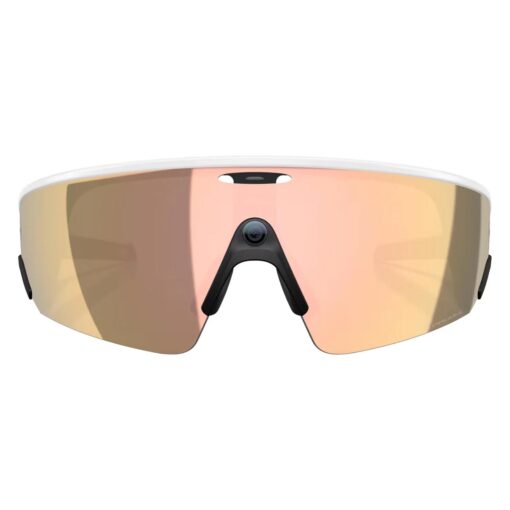 Anteojos De Sol Oakley Vanguard WiFi Meta AI 32GB - Blanco Lente Prizm Rose Dorado