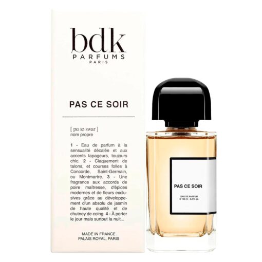 Perfume BDK Pas Ce Soir Eau De Parfum Femenino 100ml