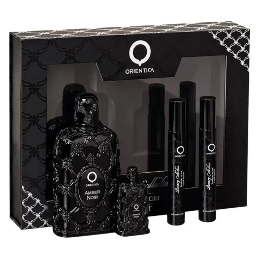 Kit Perfume Orientica Luxury Collection Amber Noir Eau De Parfum Femenino 80ml - 4 Unidades