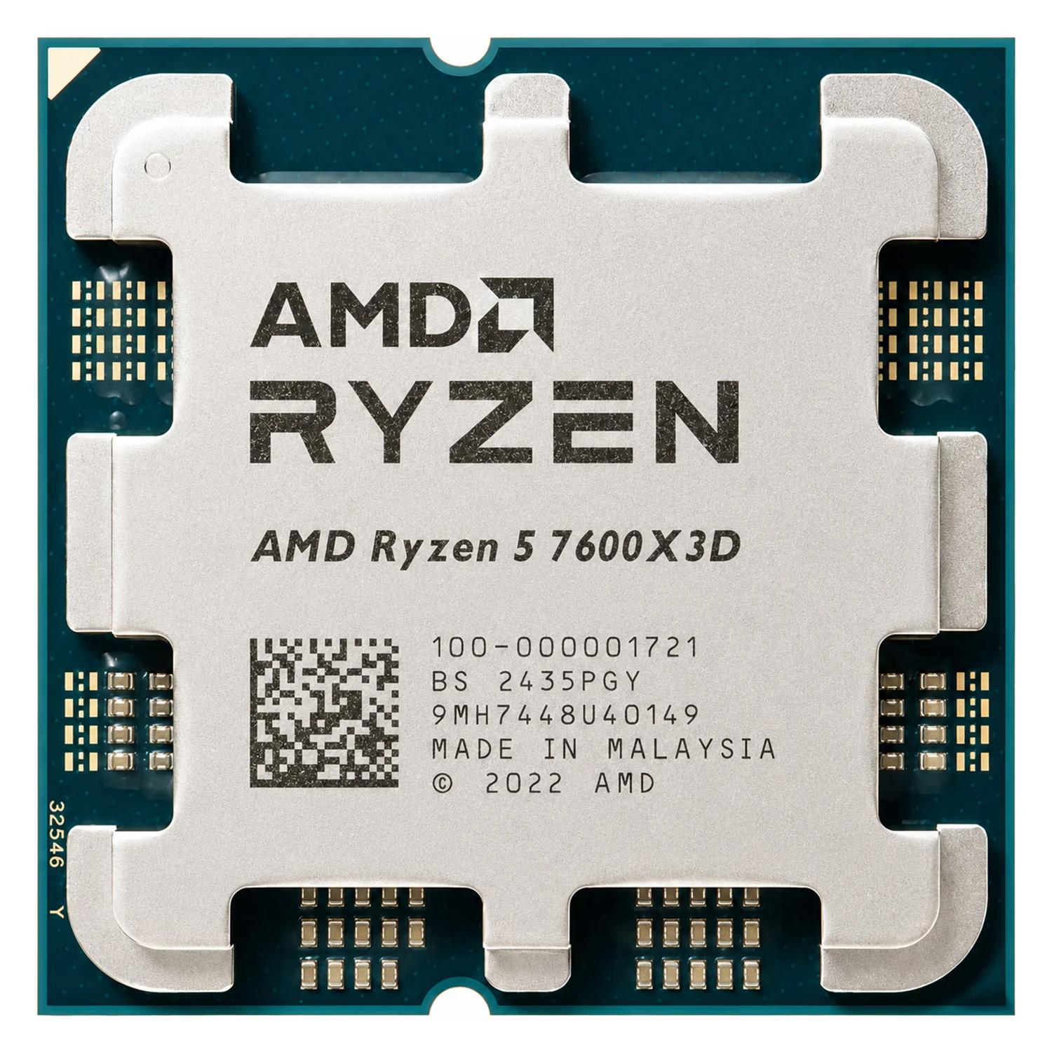 CPU AMD AM5 RYZEN R5 7600X3D 6C/12T 102MB (2 CORES GRAPHICS) - Imagen 2