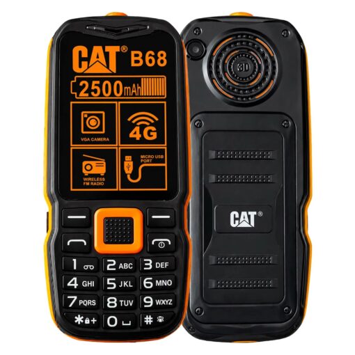 Celular Caterpillar B68 4G Dual SIM Pantalla 2.4" - Negro Y Naranja