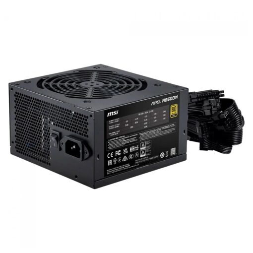 Fonte MSI Mag A650GN II 306-7ZPBZ12-CE0 ATX 650W 80 Plus Gold - Preto