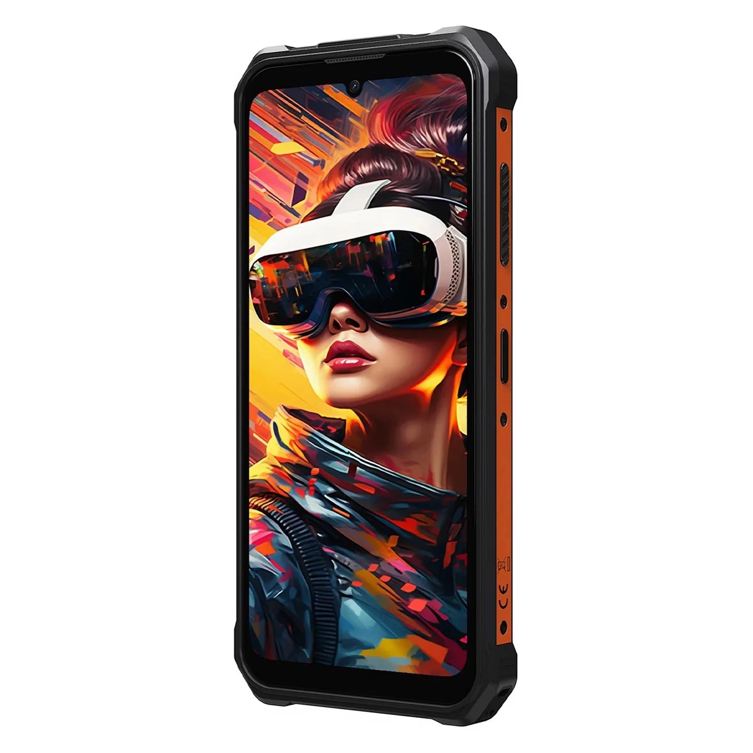 Smartphone FOSSiBOT F110L 128GB 4GB RAM Dual SIM NFC Pantalla 6.75" - Naranja - Imagen 4