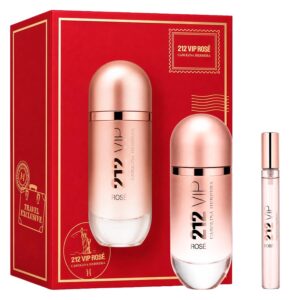 Kit Perfume Carolina Herrera 212 VIP Rosé Eau De Parfum 80ml + Loción Corporal Perfumada 200ml
