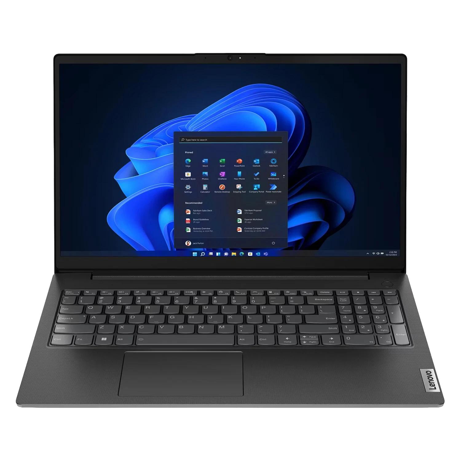 Notebook Lenovo V15 Intel Core i3-1315U 16GB RAM 512GB SSD Tela 15.6" Full HD Windows 11 Preto - 83A100PBUS