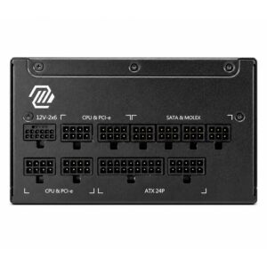 Fonte MSI MAG A1000GL PCIE5 306-7ZPLX12-HD8 ATX 1000W 80 Plus Platinum - Negro - Imagen 4