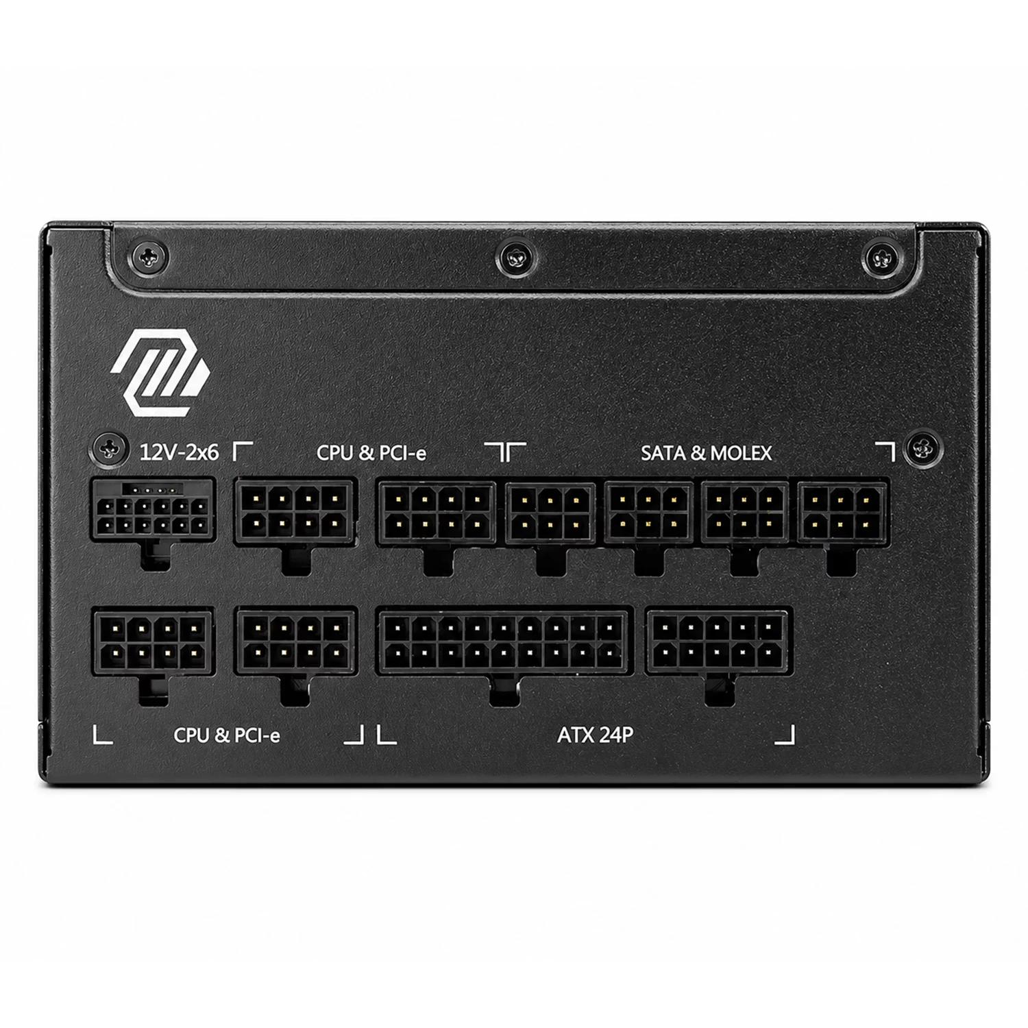 Fonte MSI MAG A1000GL PCIE5 306-7ZPLX12-HD8 ATX 1000W 80 Plus Platinum - Negro - Imagen 4