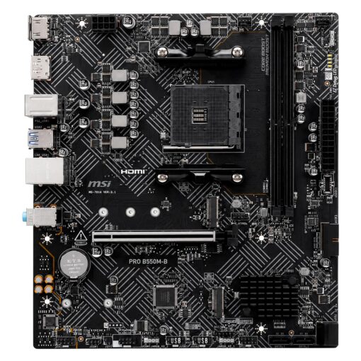 Alternative view of Placa Madre MSI PRO B550M-B DDR4 Socket AM4 Chipset AMD B550 Micro ATX