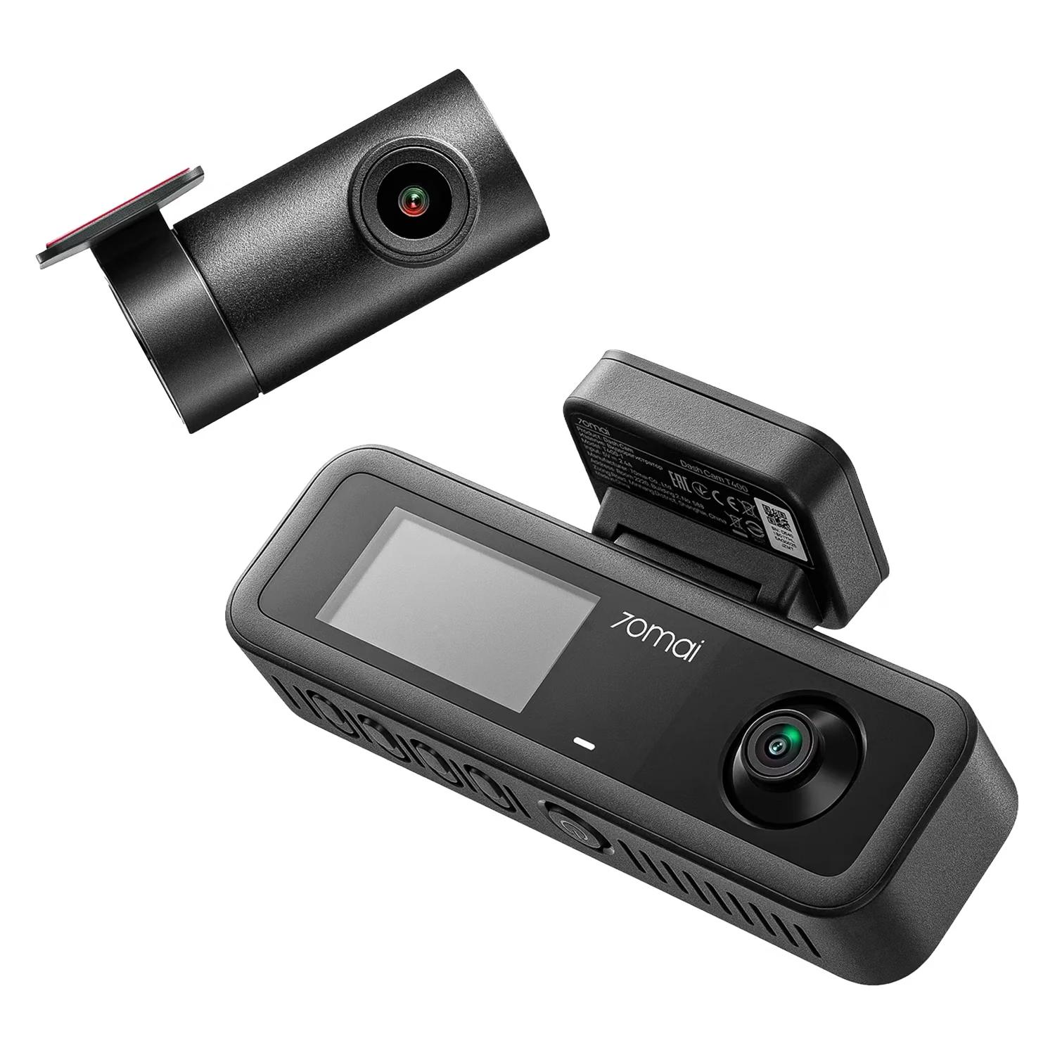 Kit Câmera para Carro Xiaomi 70mai T400-1 Tela 1.9" 2K Quad HD + Câmera Traseira e Cabine - Preto - Imagen 2