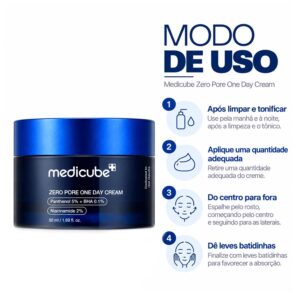 Creme Facial Medicube Zero Pore One Day Cream 50ml - Imagen 4