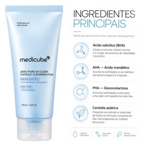 Espuma Facial Medicube Zero Pore Clearing Capsule 120g - Imagen 2