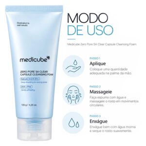 Espuma Facial Medicube Zero Pore Clearing Capsule 120g - Imagen 4