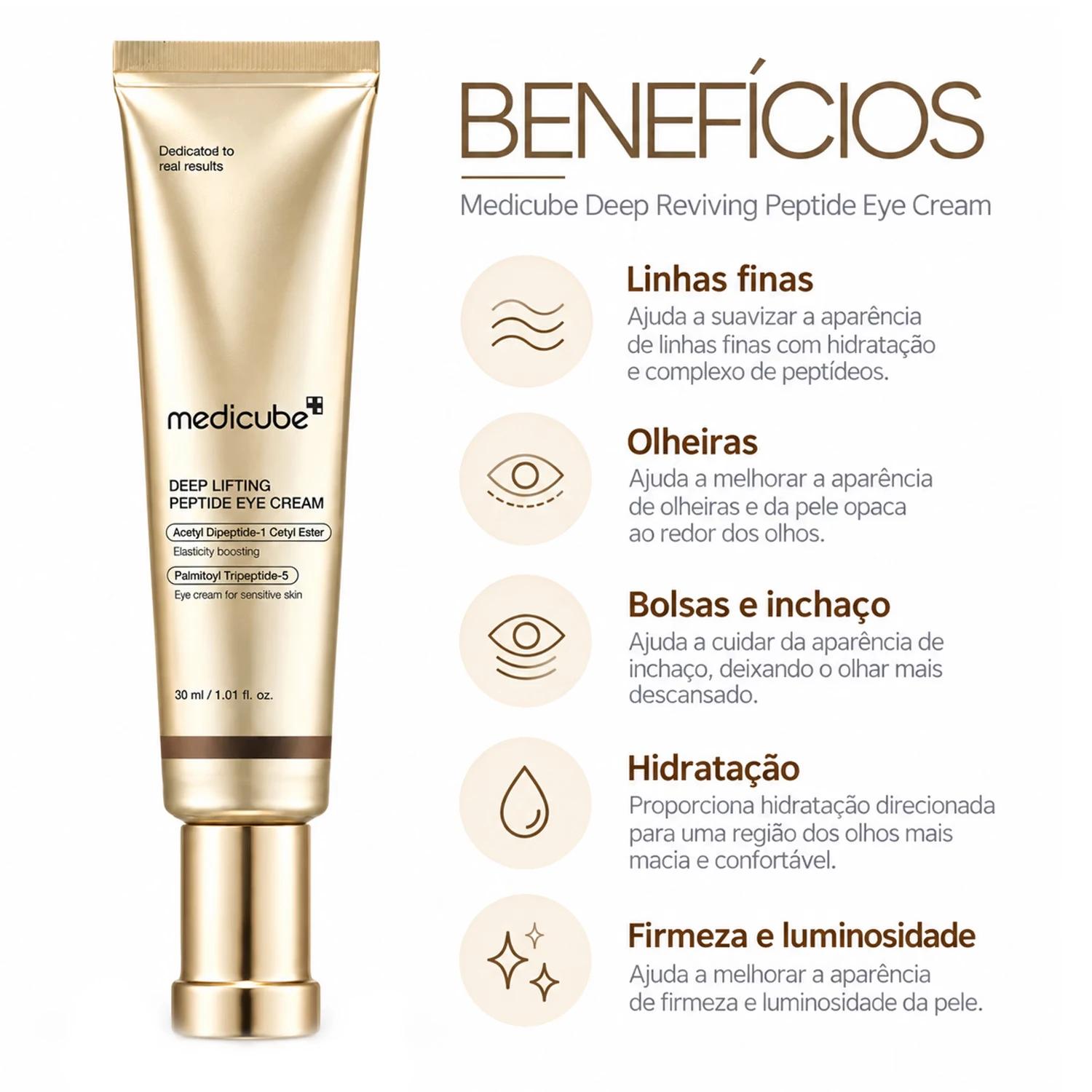 Creme Para Ojos Medicube Deep Lifting Peptide Eye Cream 30ml - Imagen 3