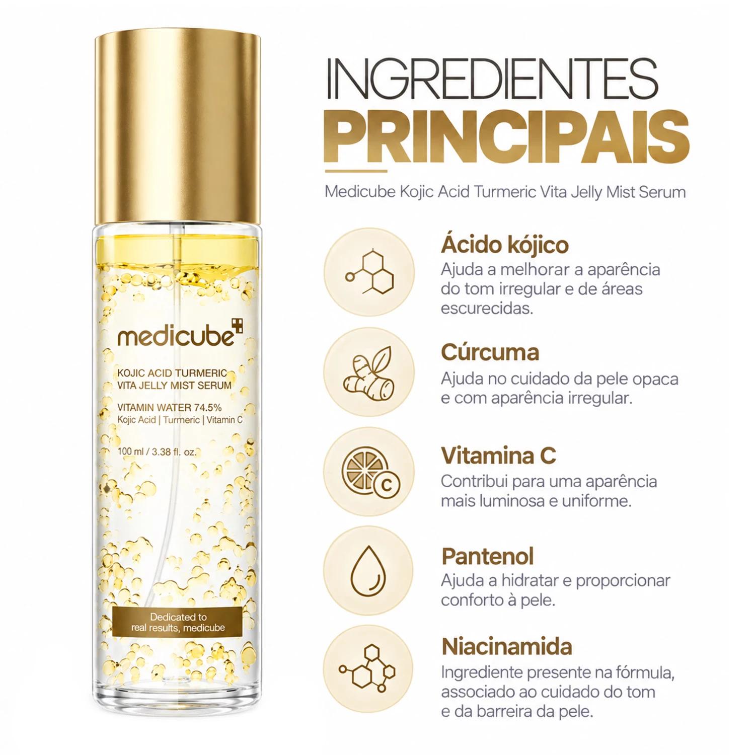 Alternative view of Bruma Facial Medicube Kojic Acid Turmeric Vita Jelly Mist 100ml