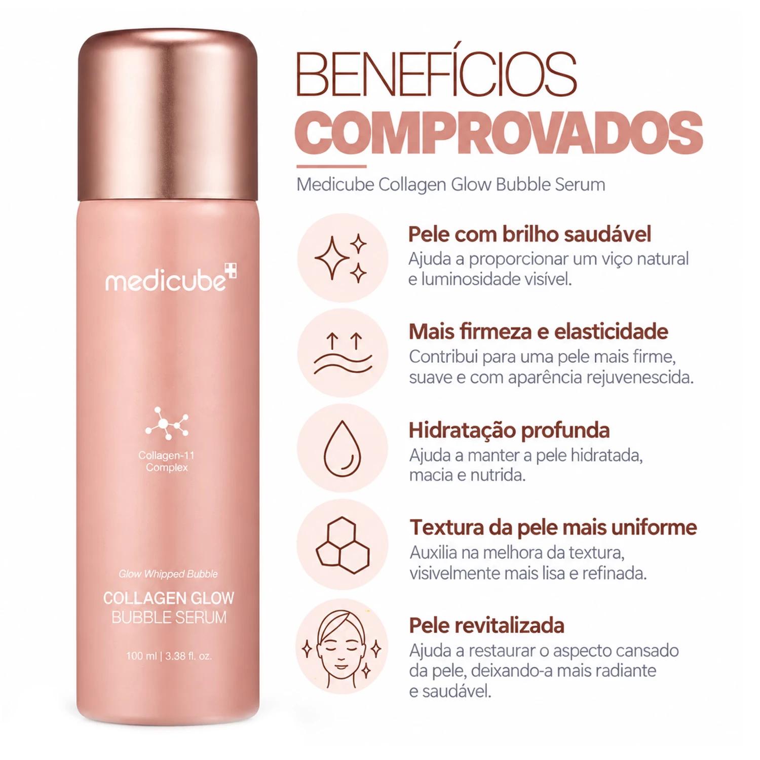 Sérum Facial Medicube Collagen Glow Bubble 100ml - Imagen 3