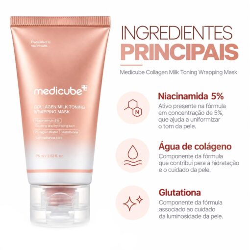 Alternative view of Máscara Facial Medicube Collagen Milk Toning Wrapping Mask 75ml