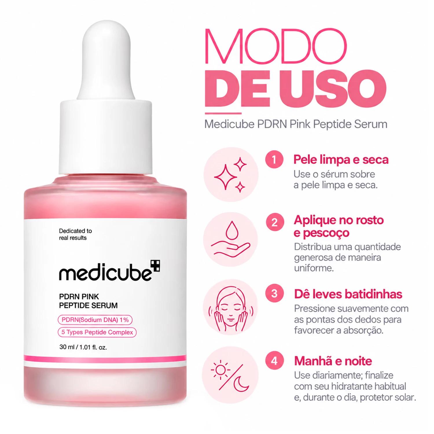 Sérum Facial Medicube PDRN Rosa Peptide 30ml - Imagen 4