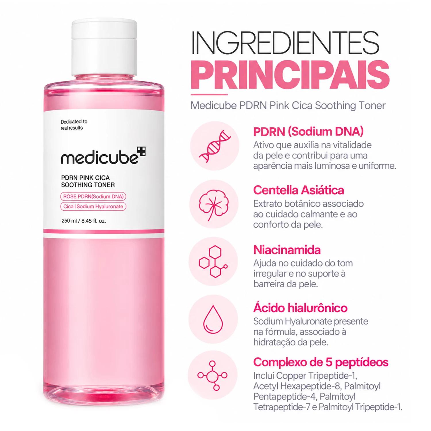 Alternative view of Tónico Facial Medicube PDRN Rosa Cica Soothing Toner 250ml