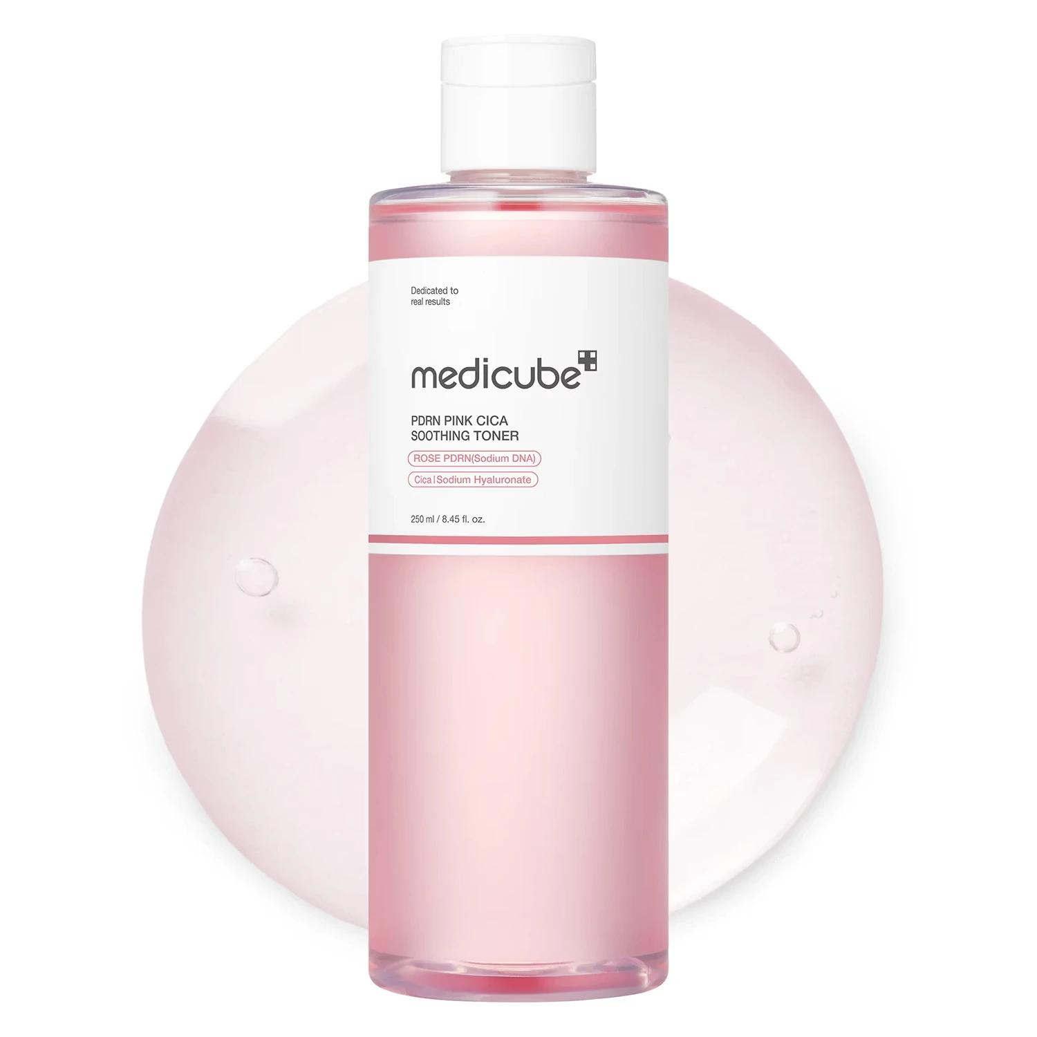 Tónico Facial Medicube PDRN Rosa Cica Soothing Toner 250ml - Imagen 5
