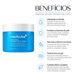 Creme Facial Medicube Hyaluronic Ceramide Jelly Cream 50ml - Imagen 3