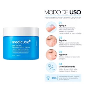 Creme Facial Medicube Hyaluronic Ceramide Jelly Cream 50ml - Imagen 4